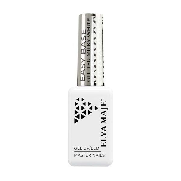 Easy Base Glitter Milky White 8ml - ELYAMAJE